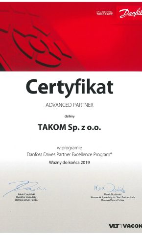 Certifikat VACON